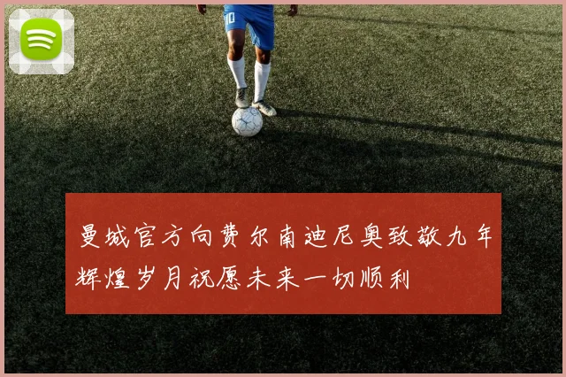 曼城官方向费尔南迪尼奥致敬九年辉煌岁月祝愿未来一切顺利